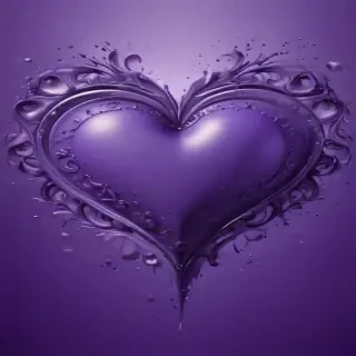 purple wallpaper heart