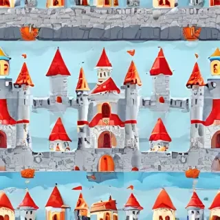 cartoon castle