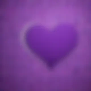 purple wallpaper heart