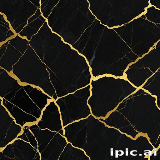 black and gold marble background