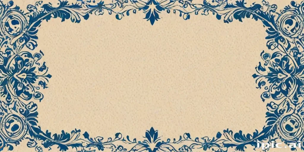 blue border design