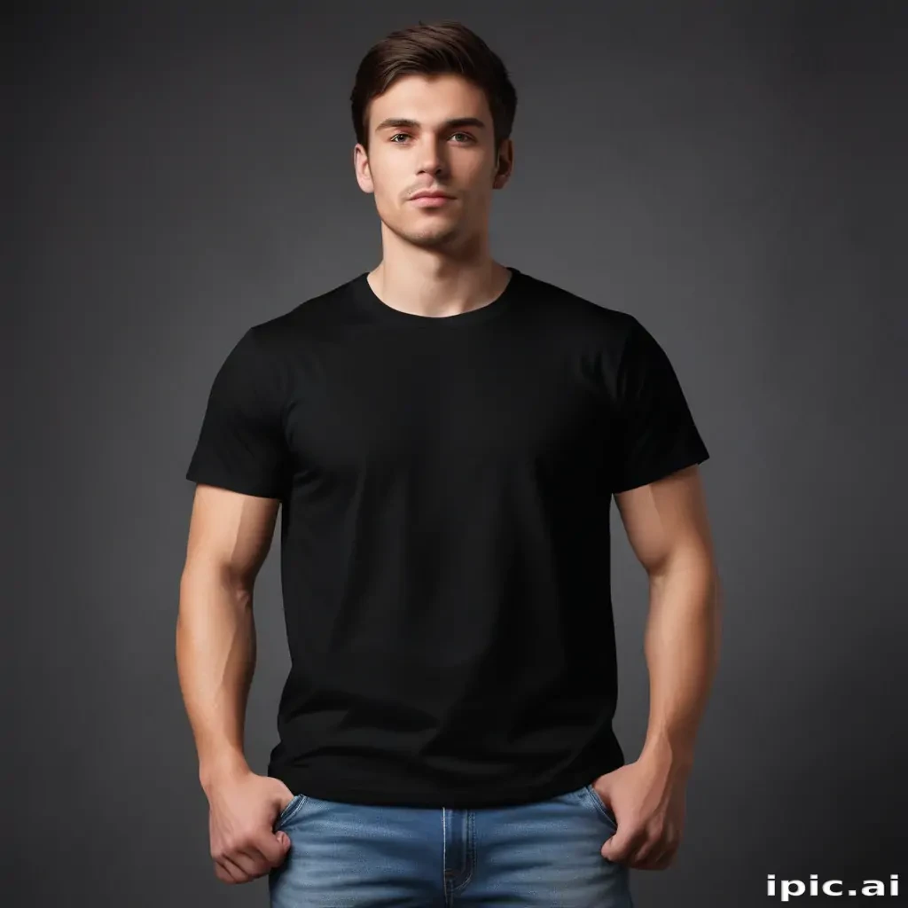 high resolution black t shirt template