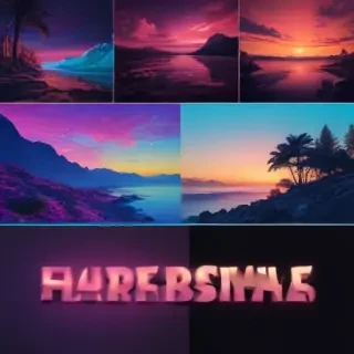 neon colored backgrounds
