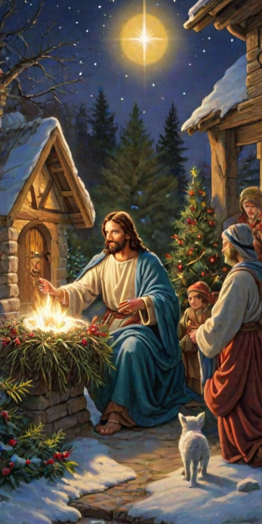 jesus at christmas images