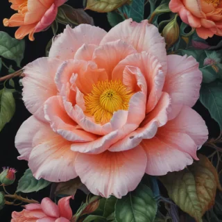flower drawings with color
