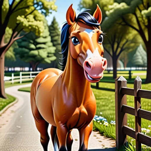 picture of horse cartoon