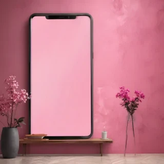 pink home screen wallpaper