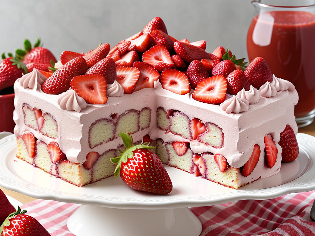 how to make strawberry box cake better