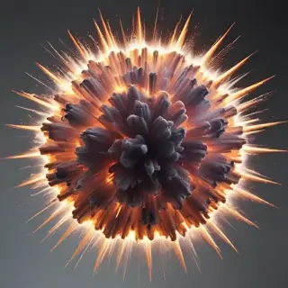 transparent explosion