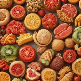 animated food