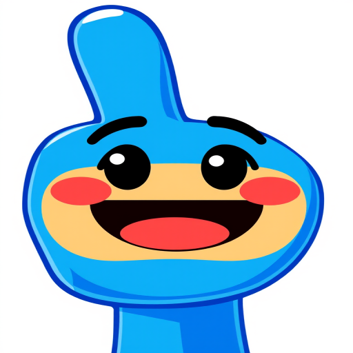 blue thumbs up emoji