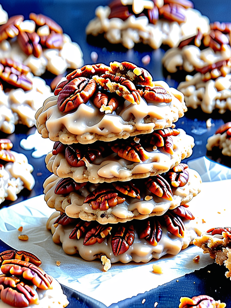 no bake pecan praline cookies
