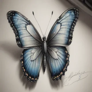 buterfly sketch