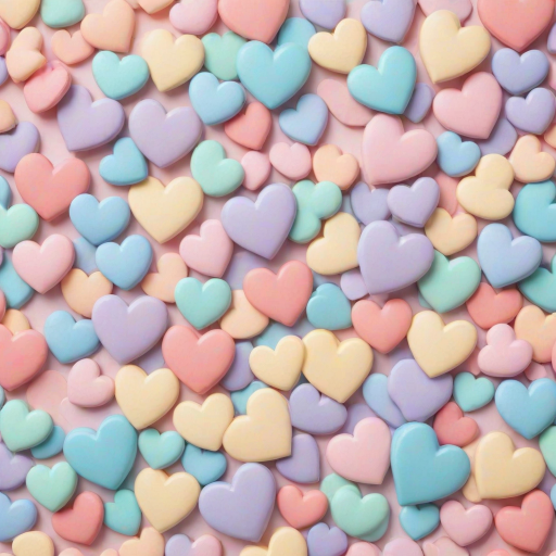 pastel heart background