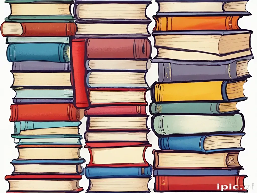 stack of books clipart