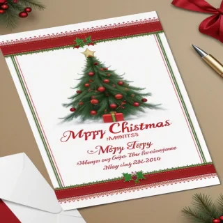 christmas card template psd