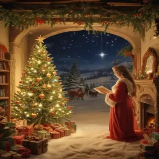 vintage christmas images to print