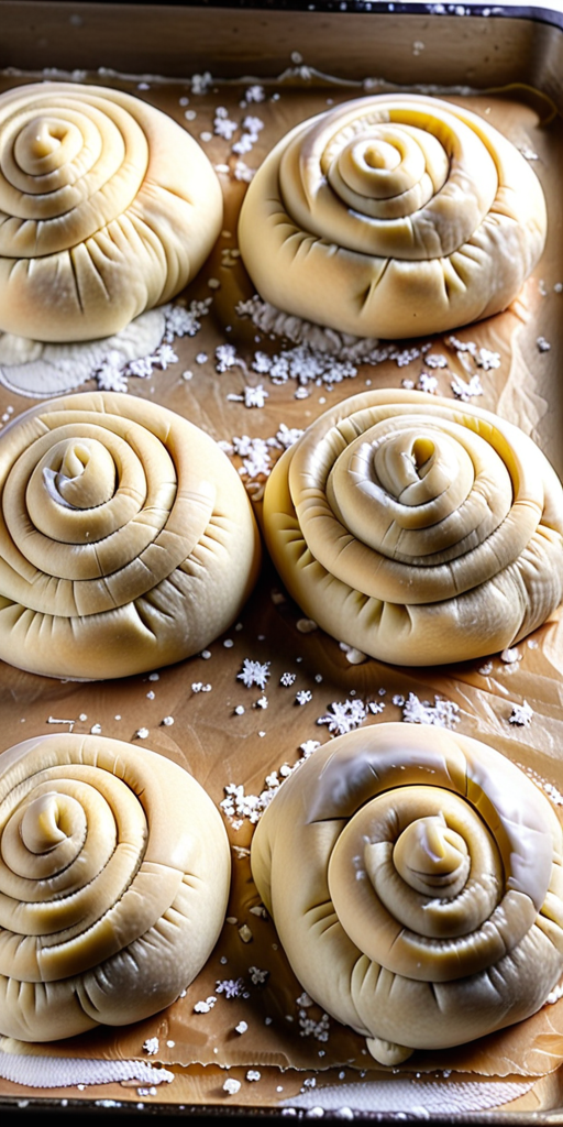 frozen bread dough into rolls