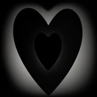 heart black background