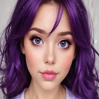 purple cute