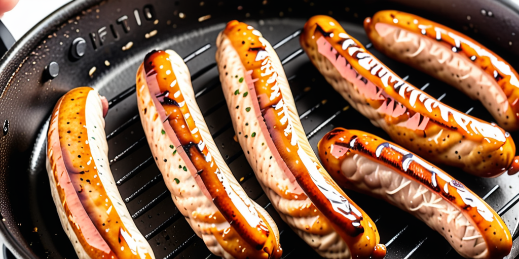 how to air fry chicken sausage