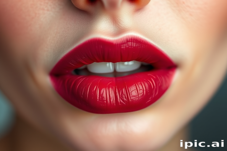 Gradient lips fading from deep wine to soft pink, expertly blended for a romantic and dreamy effect, enhancing the natural contours