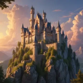 castle in cartoon