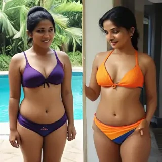 tamil aunty bikini