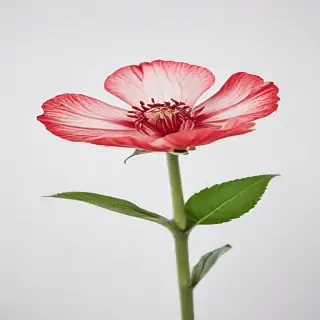 flower on white background