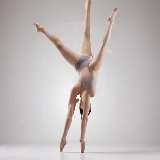 transparent gymnast