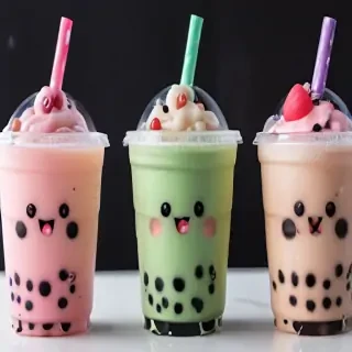 cute boba tea wallpapers