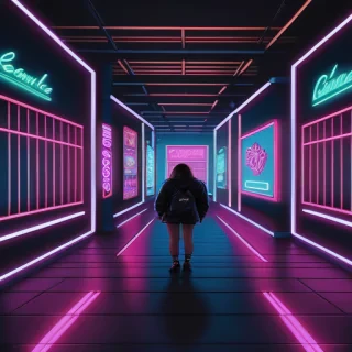 neon background aesthetic