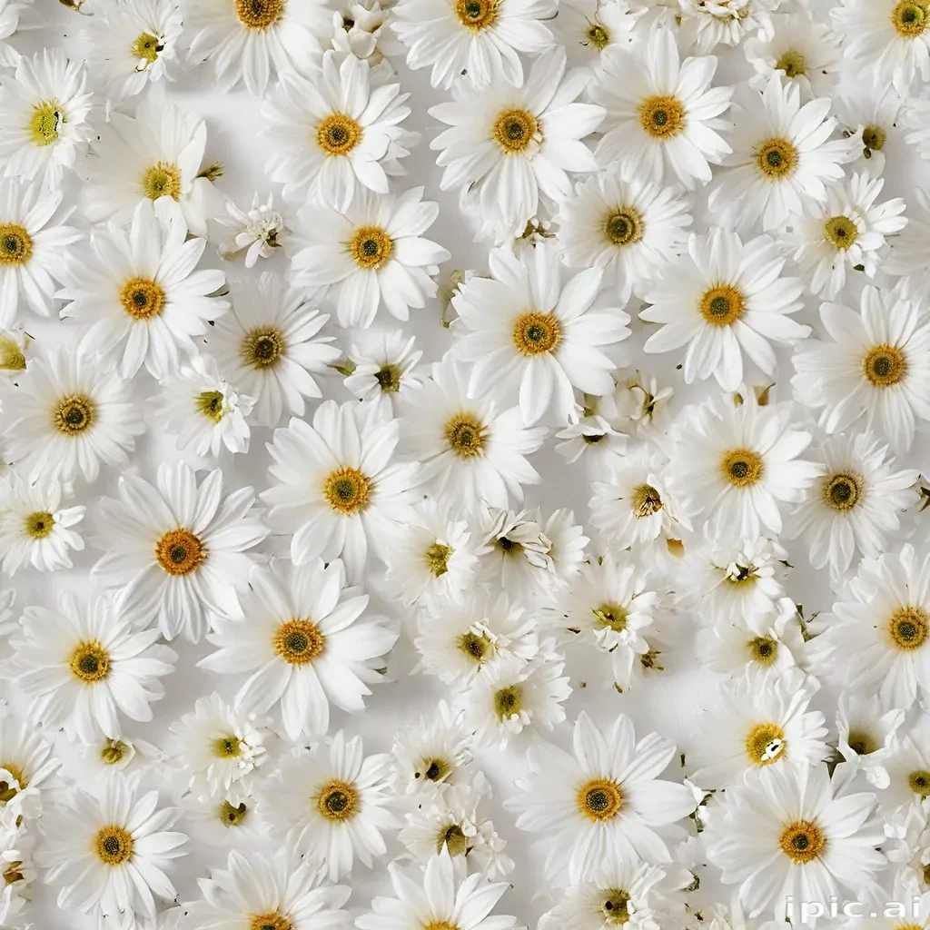 flowers white background