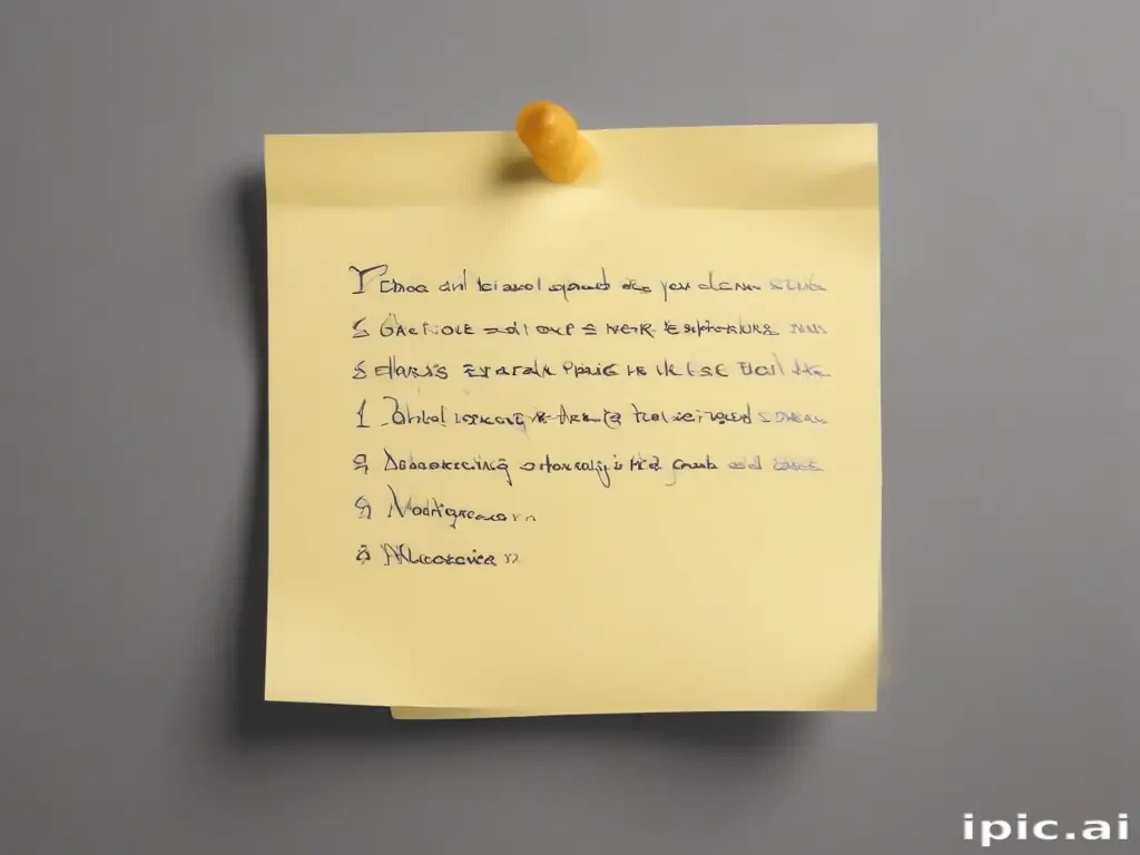 sticky note with transparent background