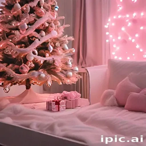 pink christmas aesthetic