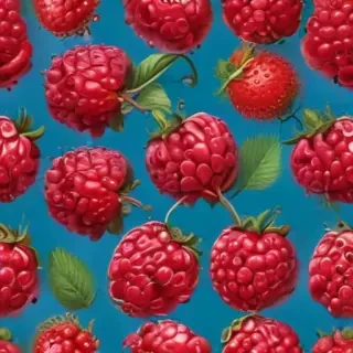 cartoon raspberry