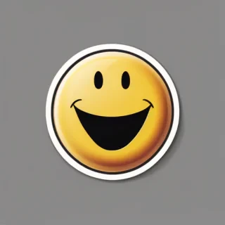 smiley face sticker png