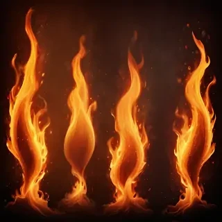 background with fire