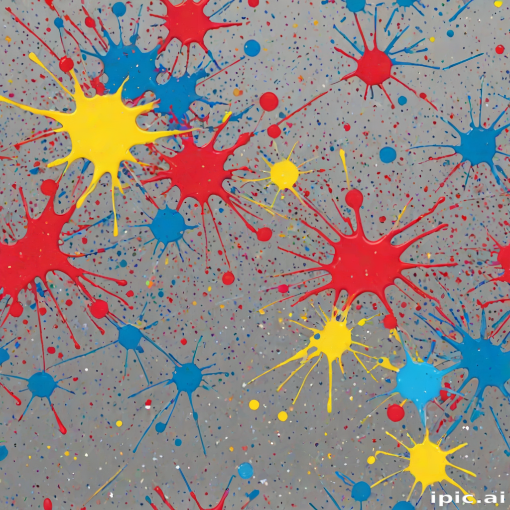 transparent paint splatter