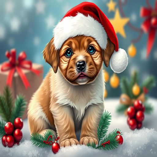 christmas puppy desktop backgrounds