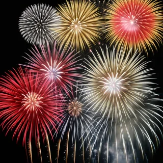fireworks transparent background