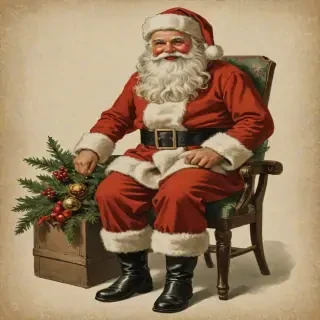 vintage santa png