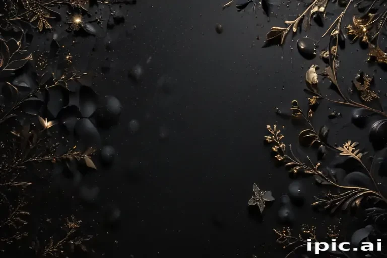 black background with glitter