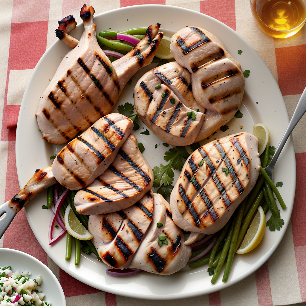grilled chicken on the barbie