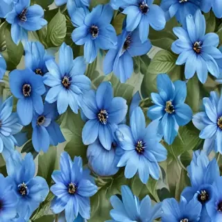 blue flowers transparent background