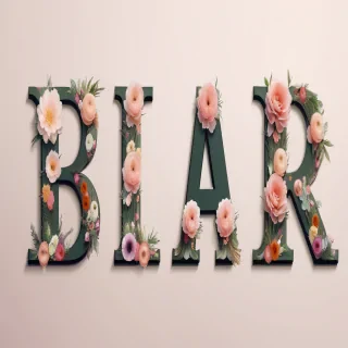 floral letters