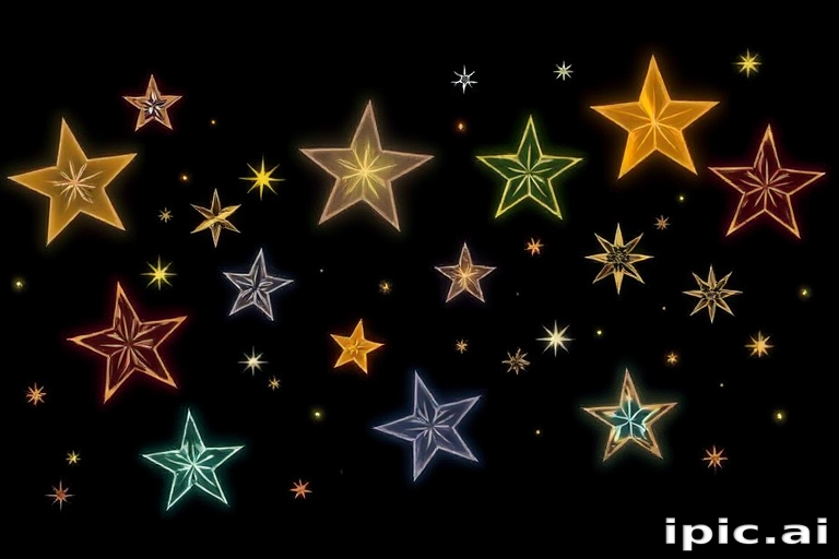 christmas stars clipart