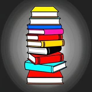 book stack clip art