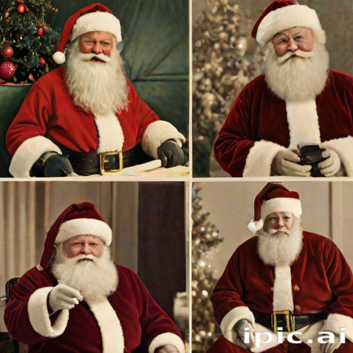 images of vintage santa
