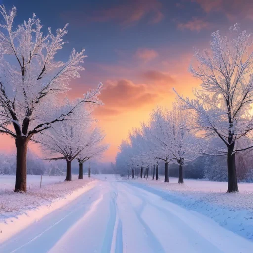 winter zoom background